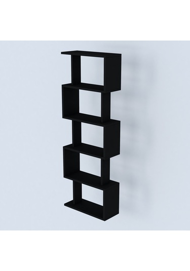 Zero Dekoratif Kitaplık Siyah
