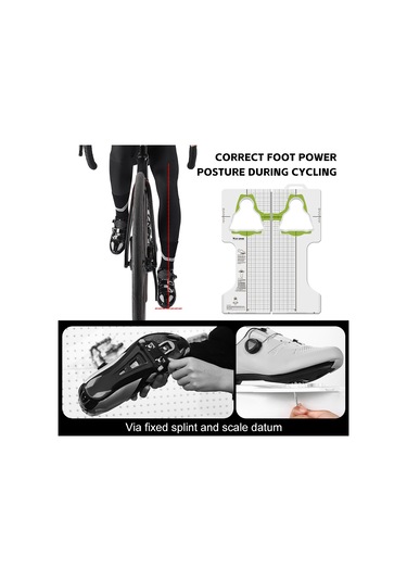 Samdoo Bisiklet Ayaklık Cleat Ayar Aracı - Yüksek Düşük Ayak İçin Yol Bisikleti, Mtb, Spd-sl, Look Keo Uyumlu Beyaz Çok Renkli