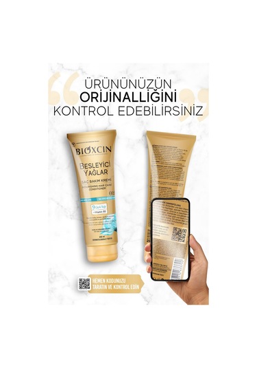Bioxcin Besleyici Yağlar Bakım Saç Kremi 250 Ml - Sülfatsız, Kuru Ve Yıpranmış Saçlar Saç Dökülme Karşıtı