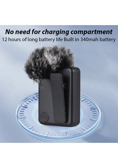 Maiyame Profesyonel Kablosuz Mikrofon - Gürültü Azaltma, Yüksek Hassasiyet, 30m Menzil, 12 Saat Pil Ömrü