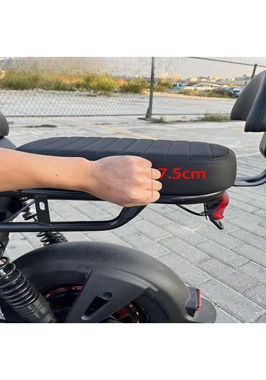 Homyl Bisiklet Aksesuarları Deri Yumuşak Yolcu Sele Yetişkin Siyah