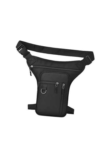 Pazly Erkekler Ve Kadınlar İçin Siyah Motosiklet Bırak Bacak Modeli Siyah