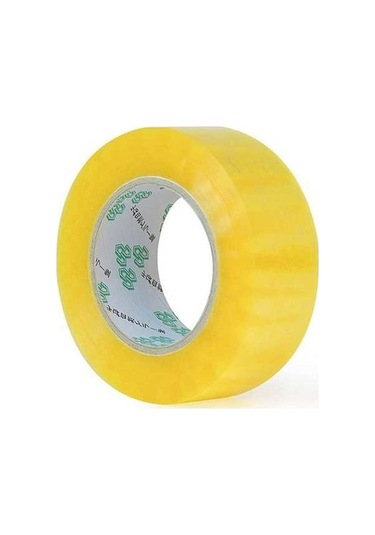 Willowhaven 45mmx100m Şeffaf Sarı Blokaj Bandı Ekspres Paketleme Sızdırmazlık Bandı Diğer
