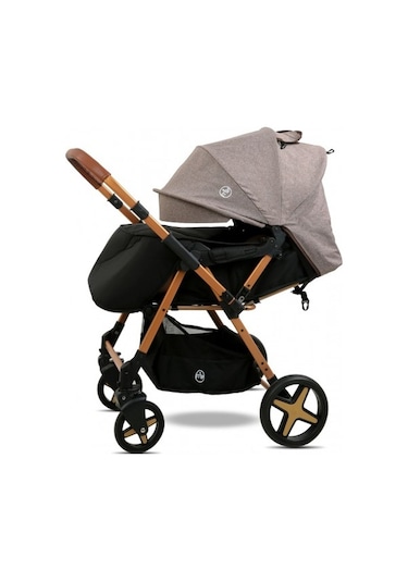 Maxi Taxi Milano Çift Yönlü Bebek Arabası Maxitaxi.062 Kahverengi - Altın
