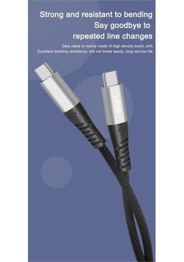 Nr10 Type-c To Type-c iPhone Uyumlu Android 240w Pd Hızlı Şarj Ör