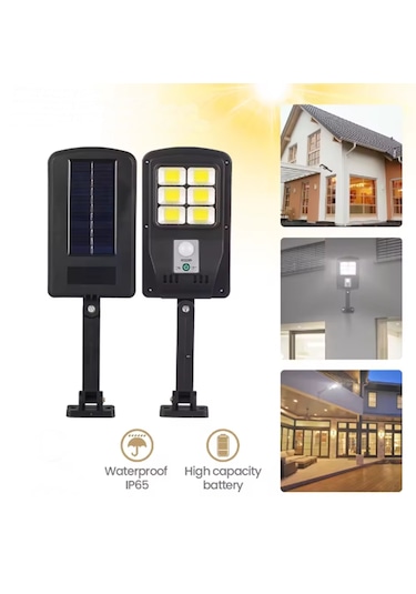 Cl-180 Solar Sokak Lambası Bahçe Armatürü Sensörlü Güneş Enerjili