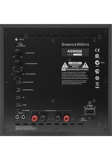 Bowers & Wilkins ASW608 Subwoofer Siyah
