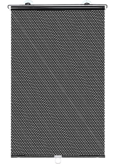 Kosona 45x125 Cm Arka Cam Güneşlik - Siyah, Delik Açmaya Gerek Yok, Otomatik Geri Çekilebilir, Isı Ve Uv Engelleyici, 3 Şeffaf Saksi Hediyeli