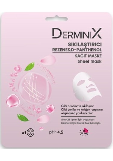 Derminix Rezene & D-Panthenol Sıkılaştırıcı Kağıt Yüz Maskesi