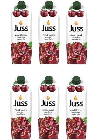 Juss Vişne Meyveli İçecek 1 Lt X 6 Adet