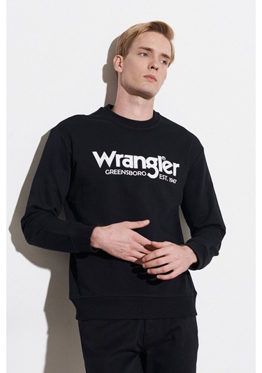 Wrangler Erkek Sweat W212025001 001 SİYAH Siyah