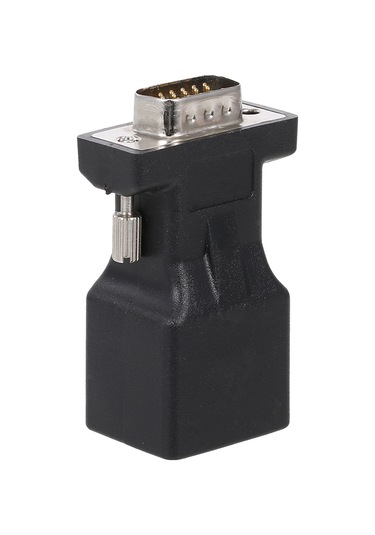 Dofolink 2 Adet Siyah Vga Ertikitici - Vga Erkekden Rj45'e Adaptör, Ağ Kablosu Bağlantı Cihazı