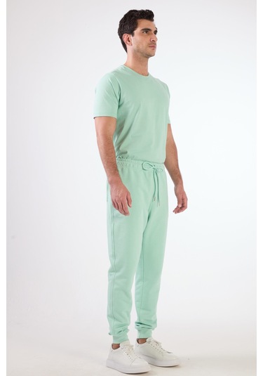 Dufy Mint Yeşili Erkek Eşofman Altı - Regular Fit Mint Yeşili