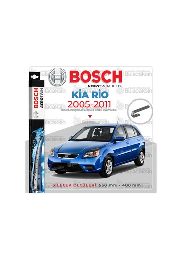 Kia Rio Muz Silecek Takımı 2005-2011 Bosch Aerotwin N11.2844