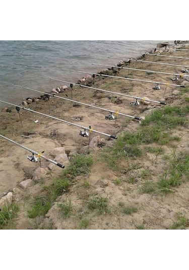 Artfulabode Uzatılabilir Tripodu Sazan Paslanmaz Olta İçin Desteği Desteği Çelik Bankası Bankası Balık Balık Ayarlanabilir Avı Avı Alarm Açık 55-100cm Zs