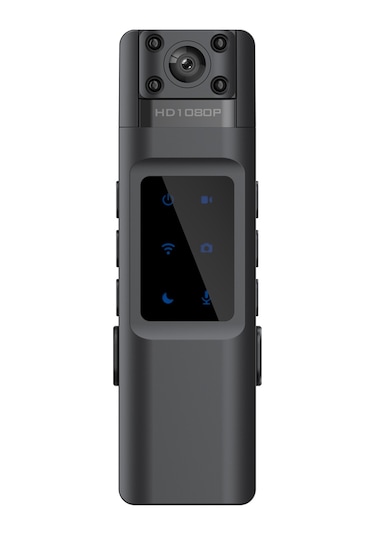 Gajeena 1080p Full Hd Çok Amaçlı Kamera - 170 Geniş Açı, Wifi Mobil Bağlantı, Gölge Kayıt, Arka Klips Tasarımı, Ev İzleme Spor Kaydı Siyah