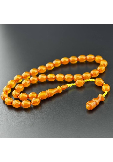 Osmanlı Benzetme Sıkma Kehibar Tesbih Hcz-model Gkrıww Sarı