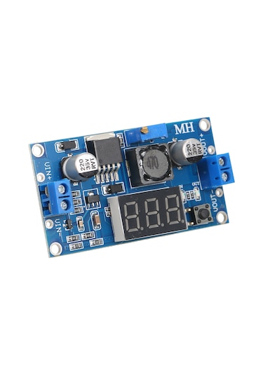 Samdoo Lm2596s Dc-dc Adım Aşağı Voltaj Dönüştürücü Modülü, 24v'den 12/5v, Dijital Gösterge, 3a 5a 75w