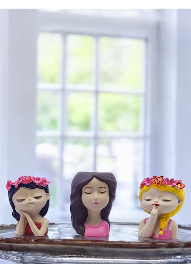 Üç Kız Kardeş, Biblo Taş Boyama Hobi Seti, 12 Renk Boya Ve Fırçal