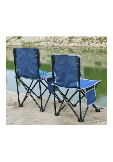 Homyl Kamp Sandalyeleri Katlanır Direktörü Lüks Balık Mavi-l Mavi L Çok Renkli