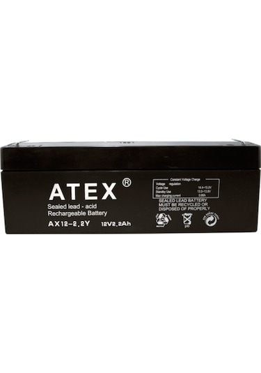 Atex Plus 12V 2.2 Ah Bakımsız Kuru Akü