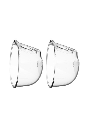 Qingmipy Youha Elektrikli Göğüs Pompası Aksesuar Seti - 2 Adet 240ml Silikon Kap Ve Emzik Başlığı