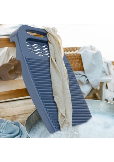 Geeroyoo Ev İ&ccedil İn Plastik Manuel &ccedil Ama Tahtası Sabit Sabun Tutuculu Lacivert Renkli Koyu Mavi