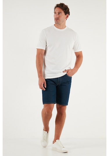 Buratti Pamuklu Regular Fit Bisiklet Yaka Erkek T Shirt 59020204 Ekru