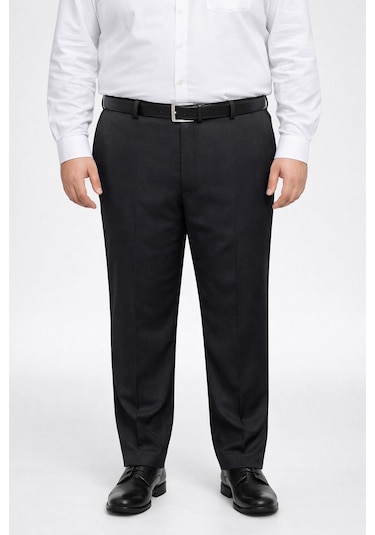 Classics Men Caserta Büyük Beden Erkek Kumaş Pantolon - 7560 Siyah
