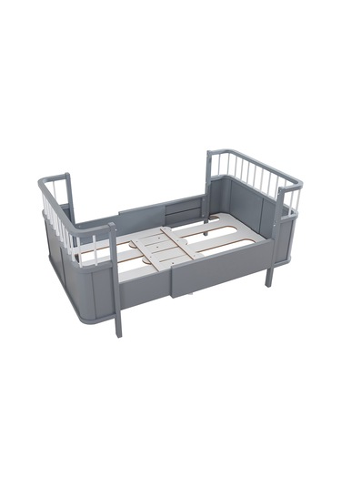 Siesta Büyüyen Beşik 90 x 130 CM - Gri + 1 Comfort Yatak Gri