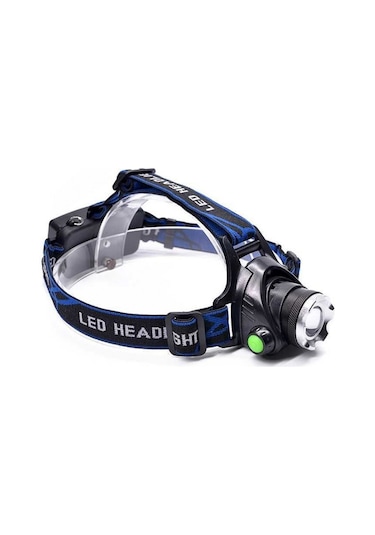 800 Lümen Tx6 Şarjlı Zoomlu Kafa Feneri Wt-120 Siyah