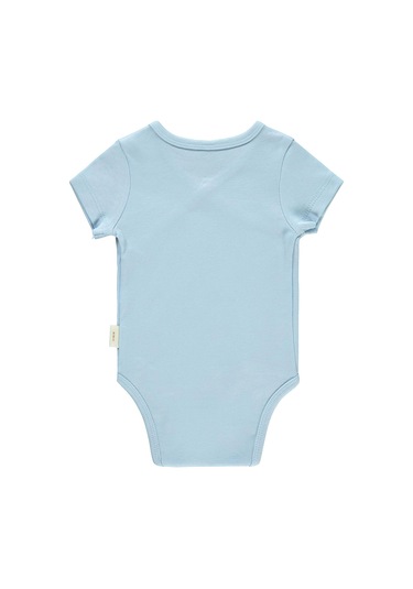 Civil Baby Bebek Organik Çıtçıtlı Badi 0-3 Ay Mavi 14330R008SS1-3 Mavi