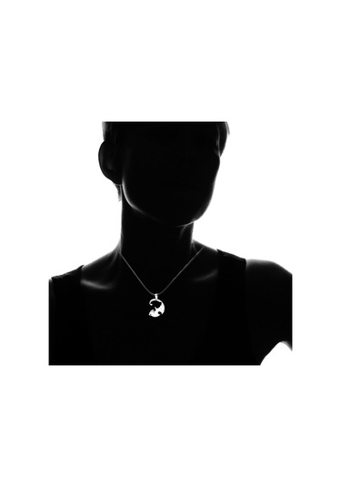 Sones Çiftler Takı Kolyeler Titanyum Çelik Hayvan Kedi Kolye Metal Zincirli Beyaz Ve Siyah Kedi