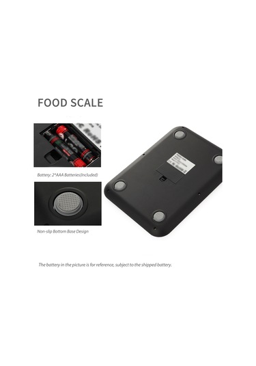 Kosona Siyah Dijital Mutfak Terazi, 5kg/1g Hassasiyet, Çeşitli Birimler G, Oz, Kg, Ml , Tare Fonksiyonu, Lcd Ekran, Enerji Tasarruflu Diğer