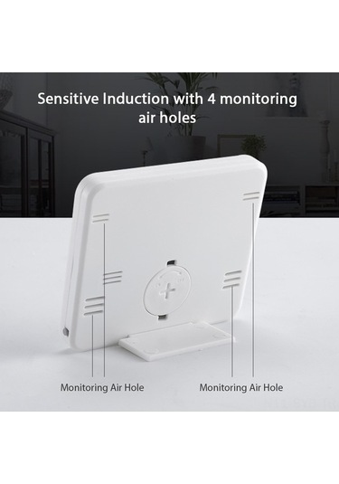 Supermarket1 Mini Abs Beyaz Dijital Oda Termometre Ve Nemölçer -10 C/+70 C, Pil Dahil - %20-99% Rh