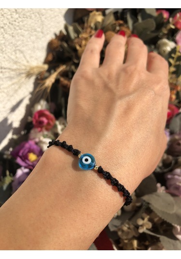 Altın Bileklik Nazar Boncuklu Ip Bileklik N11.32790 Sarı Altın