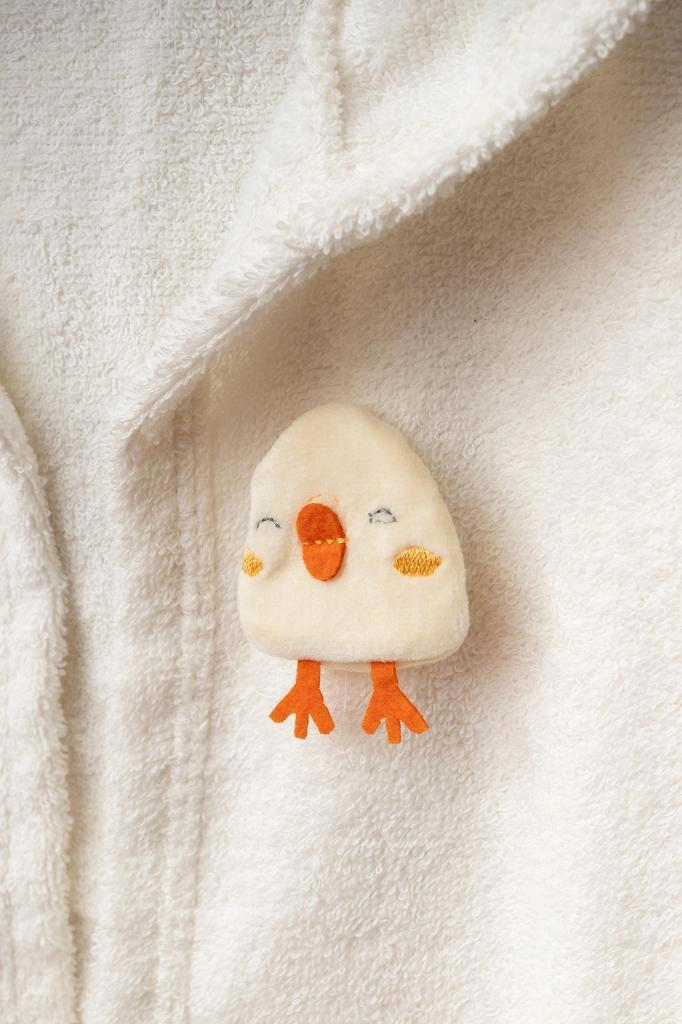 Bebitof Pamuk Civciv Desenli Bebek Bornoz Seti Bbtf.ekr.30038 0 - 3 Yaş