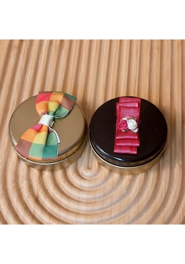 Uretti - Ayşe 7362 9741 El Yapımı 2'li Yağmur Ormanları Ve Vanilya Kokulu Metal Kutuda Mum - 3 X 7 Cm Beyaz