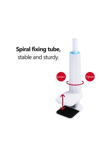 Youmex Mobil Ve Tablet Masa/yatak Üstü Tutucu - Canlı Yayın, Dersler, Video İzleme - 3.5-10.5 İnç - Kaymazsız Silikon - Hızlı Kurulum - Mavi Beyaz