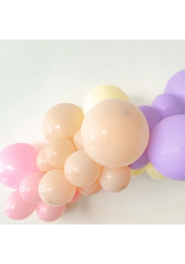 Willowhaven Renkli 63 Parça Pastel Balon Seti - Düğün Doğum Günü Dekorasyonu Renkli