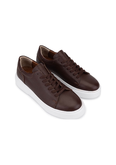 Tamer Tanca Erkek Hakiki Deri Kahverengi Sneakers & Spor Ayakkabı 1166 25501 Erk Ayk Sk25-26 Kahve Kahve