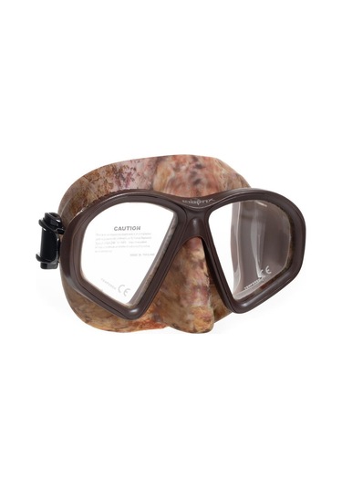 Halikarnasdeniz Labrax Rio Kahve Kamuflaj Dalış Maskesi