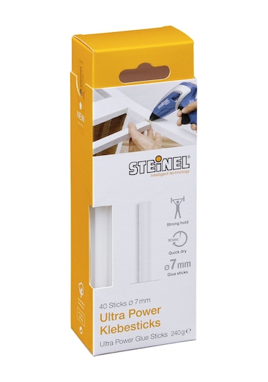 Steinel 006730 Ultra Güçlü 7 MM Mum Silikon Çubuk 40 Adet