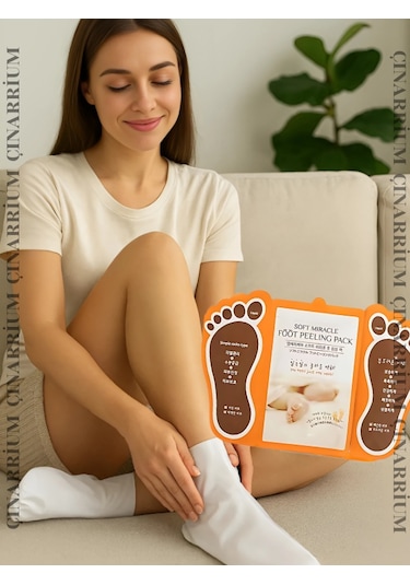 Ayak Peeling Maskesi 5 Li Soyulma Etkili, Ölü Deri Temizleyici Ve Pürüzsüzleştirici Bakım