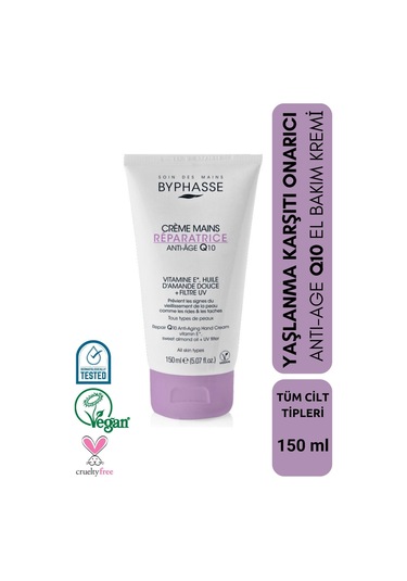 Byphasse Anti-Age Q10 Yaşlanma Karşıtı Onarıcı El Kremi 150 ML