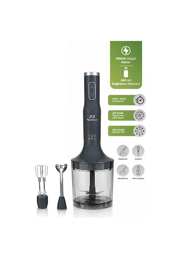 Pirantech YH-94 Parçalayıcı Çırpıcı Ve Metal El Blender Seti