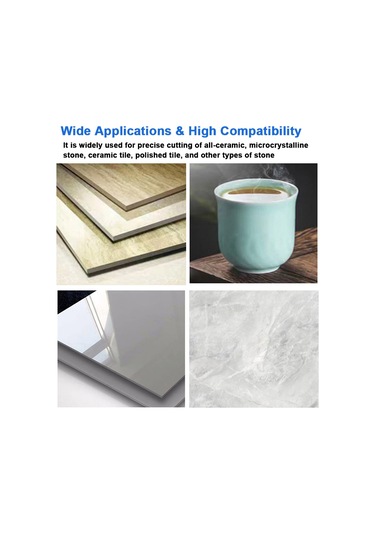 Suofeng 125mm Elmas Testere Diski, Seramik Ve Mermer Kesim İçin Yüksek Performanslı Açılı Taşlama Makinesi Aksesuarı