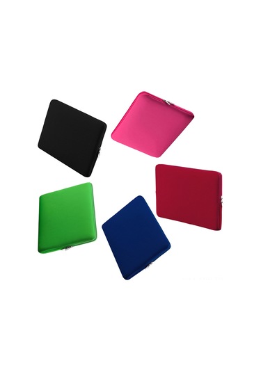 Moveevo Kırmızı 15"-15.6" Laptop Ve Ultrabook Kılıfı - Hızlı Zip Erişimli, Köpük Dolgulu Koruyucu Envelope Stili Kırmızı