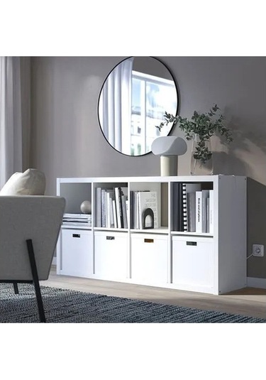 Ikea Kallax Açık Raf Ünitesi, Beyaz 77x147 Cm Beyaz