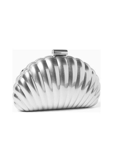 Simkhai Monet Shell Metal El Çantası, Simkhai, Zarif & Eğlenceli Gümüş